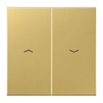 Jung ME2995PC Wippe 2-fach mit Pfeilsymbolen Messing Serie LS Messing classic 