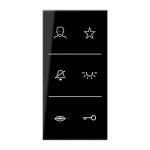 Jung SIV6LSDCSW Design-Cover Video F50 Serie LS schwarz 