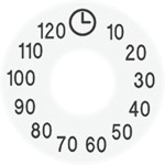 Jung SKS11120-20WW Skalenscheibe Symbole 10-120 alpinweiß 