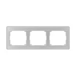 Jung SL5830SI Rahmen 3-fach waagerechte Montage Acrylglas SL 500 silber 