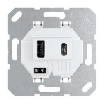 Jung USB15CAWW USB-Ladegerät 1xTypA + 1xTyp C alpinweiß 
