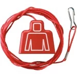Jung ZS-34KO5S Zugschnur Thermoplast rot, 2m 