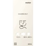 Merten 213644 Zentralplatte für Rasiersteckdose cremeweiß glänzend System M 