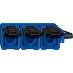 Merten 229393 Mobile Schuko-Drei-fach-Steckdose Schlagfest waagrecht 