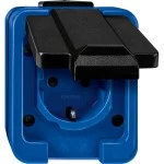 Merten 279075 Schuko-Steckdose mit Schraublemmen blau Schlagfest 