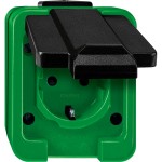 Merten 279077 Schuko-Steckdose mit Schraublemmen grün Agrar 