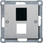 Merten 295760 Zentralplatte für Steckverbinder Modular Jack aluminium System M 