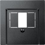 Merten 297914 Zentralplatte für TAE/Audio/USB anthrazit System M 