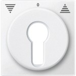Merten 319319 Zentralplatte für Rollladen-Tast-Rastschalter-Einsätze polarweiß System M 