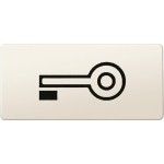 Merten 395700 Symbole rechteckig Schlüssel cremeweiß 