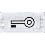 Merten 395769 Symbole rechteckig Schlüssel glasklar 