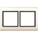 Merten 400244 AQUADESIGN-Rahmen 2-fach cremeweiß 