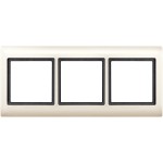 Merten 400344 AQUADESIGN-Rahmen 3-fach cremeweiß 