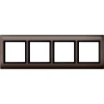 Merten 400415 AQUADESIGN-Rahmen 4-fach dunkelbrasil 