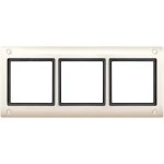 Merten 401344 AQUADESIGN-Rahmen mitVerschraubung 3-fach cremeweiß 