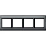 Merten 401414 AQUADESIGN-Rahmen mitVerschraubung 4-fach anthrazit 