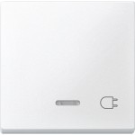 Merten 431719 Wippe mit Kontrollfenster und Aufdruck Steckdose polarweiß System M 