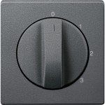 Merten 437314 Zentralplatte für Dreistufen-Drehschalter anthrazit System M 