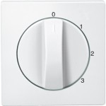 Merten 437319 Zentralplatte für Dreistufen-Drehschalter polarweiß System M 