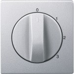 Merten 437360 Zentralplatte für Dreistufen-Drehschalter aluminium System M 