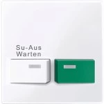 Merten 452125 Zentralplatte für Dienstzimmereinheit aktivweiß glänzend System M 