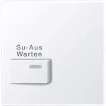 Merten 452325 Zentralplatte für Dienstzimmer-Anzeigeeinheit aktivweiß glänzend System M 