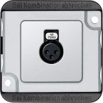 Merten 460860 Audio-Steckbuchse mattsilber PANZER 