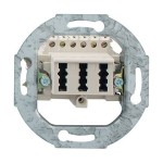Merten / Rutenbeck 465236 Fernmelde-Anschlussdose TAE 3-fach 3x6 NFN cremeweiß 