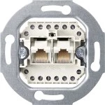 Merten 465701 UAE-Einsatz 8/8 cremeweiß 
