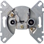 Merten 466098 BK-/Sat-Antennendurchgangsdose 2-fach 