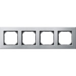 Merten 475460 M-PLAN-Metallrahmen 4-fach Platinsilber 