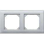 Merten 486260 M-PLAN-Rahmen 2-fach aluminium 