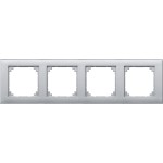 Merten 486460 M-PLAN-Rahmen 4-fach aluminium 