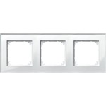 Merten 489319 M-PLAN-Echtglasrahmen 3-fach Brillantweiß 