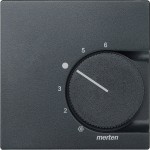 Merten 536214 Zentralplatte für Raumtemperaturregler-Einsatz mitWechselkontakt anthrazit System M 