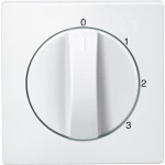 Merten 538819 Zentralplatte für Dreistufen-Drehschalter polarweiß System M 