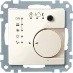 Merten 616744 KNX Raumtemperaturregler UP/PI mit Tasterschnittstelle 4-fach cremeweiß glänzend System M 