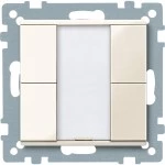 Merten 617244 Taster 2-fach plus cremeweiß glänzend System M 