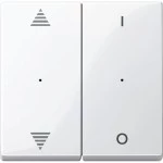 Merten 619619 Wippen für Tastermodul 2-fach mit Aufdruck Auf/Ab und 1/0 polarweiß glänzend System M 