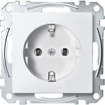 Merten MEG2301-0419 Schuko-Steckdose Steckklemmen polarweiß System M 