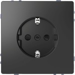 Merten MEG2400-6034 Schuko-Steckdose erhöhter Berührungsschutz Schraub-Liftklemmen Anthrazit System Design 