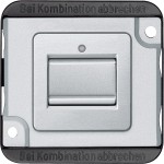 Merten MEG3116-7060 Aus/Wechselschalter-Einsatz 1-polig 10 AX AC 250V mattsilber PANZER 