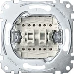 Merten MEG3159-0000 Doppeltaster-Einsatz 2 Wechsel 1-polig 10A AC 250V Steckklemmen 