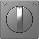 Merten MEG3875-6036 Zentralplatte für Rollladen-Tast-Rastschalter-Einsatz Edelstahl System Design 