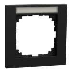 Merten MEG4011-3603 M-Pure-Rahmen 1-fach mit Beschriftungsträger schwarz matt M-Pure 