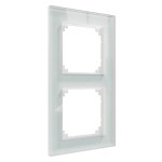 Merten MEG4020-2320 Echtglasrahmen 2-fach Kristallweiß M-Plan 
