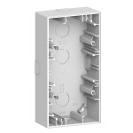 Merten MEG4024-6535 Merten System Design Aufputzgehäuse 2-fach Lotosweiß 