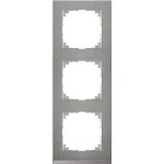 Merten MEG4030-3646 M-Pure Decor-Rahmen 3-fach Edelstahl/aluminium M-Pure Decor 