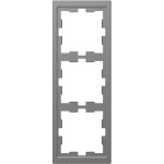 Merten MEG4030-6536 D-Life Rahmen 3-fach Edelstahl 