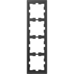 Merten MEG4040-6534 D-Life Rahmen 4-fach Anthrazit 